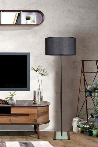 Lampadar, Luin, 534LUN4447, Metal, Negru