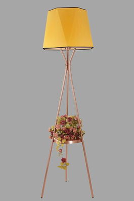 Lampadar, Luin, 534LUN3734, Metal, Galben mustar