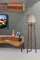 Lampadar, Luin, 534LUN4412, Lemn de brad, Nuc / Bej