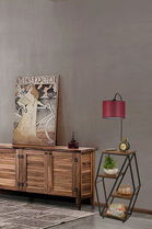 Lampadar, Luin, 534LUN4134, Metal, Rosu claret