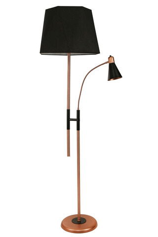 Lampadar, Luin, 534LUN4272, Metal, Negru/Cupru