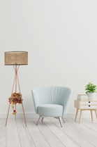 Lampadar, Luin, 534LUN3738, Metal, Maro deschis