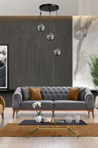 Lustra, Stala, 846STL2861, Metal, Negru