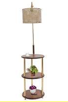 Lampadar, Stala, 846STL3509, Metal, Aur / Nuc