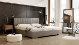 Pat Naomi, Somiera Rabatabila 1500N, tapitat cu Prestige 2774, Inaltime capatai 120 cm, cadru 35/8 cm, Legs S2 H5 cm Wood 7, 200 x 200 cm