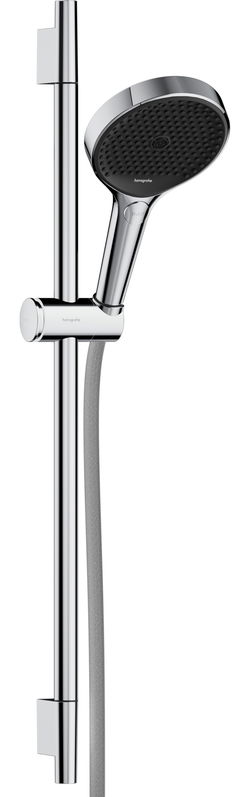 Set de dus Hansgrohe Rainfinity 130 3 tipuri de jet cu bara 60cm furtun 1.6m crom