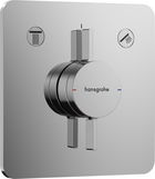Baterie cada - dus Hansgrohe DuoTurn Q cu doua functii montaj incastrat necesita corp ingropat crom