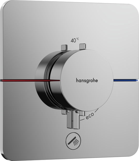 Baterie cada - dus termostatata Hansgrohe ShowerSelect Comfort Q cu montaj incastrat necesita corp ingropat crom
