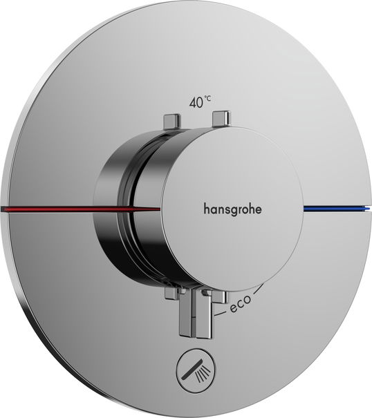 Baterie cada - dus termostatata Hansgrohe ShowerSelect Comfort S cu montaj incastrat necesita corp ingropat crom