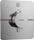 Baterie dus termostatata Hansgrohe ShowerSelect Comfort Q On/Off cu montaj incastrat necesita corp ingropat crom