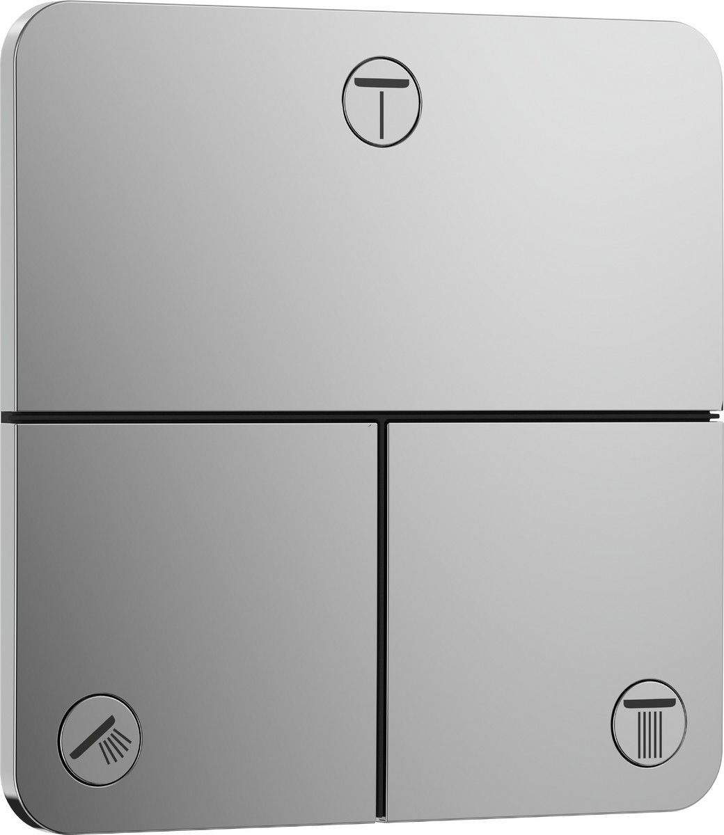 Divertor Hansgrohe ShowerSelect Comfort Q cu 3 functii cu montaj incastrat necesita corp ingropat crom