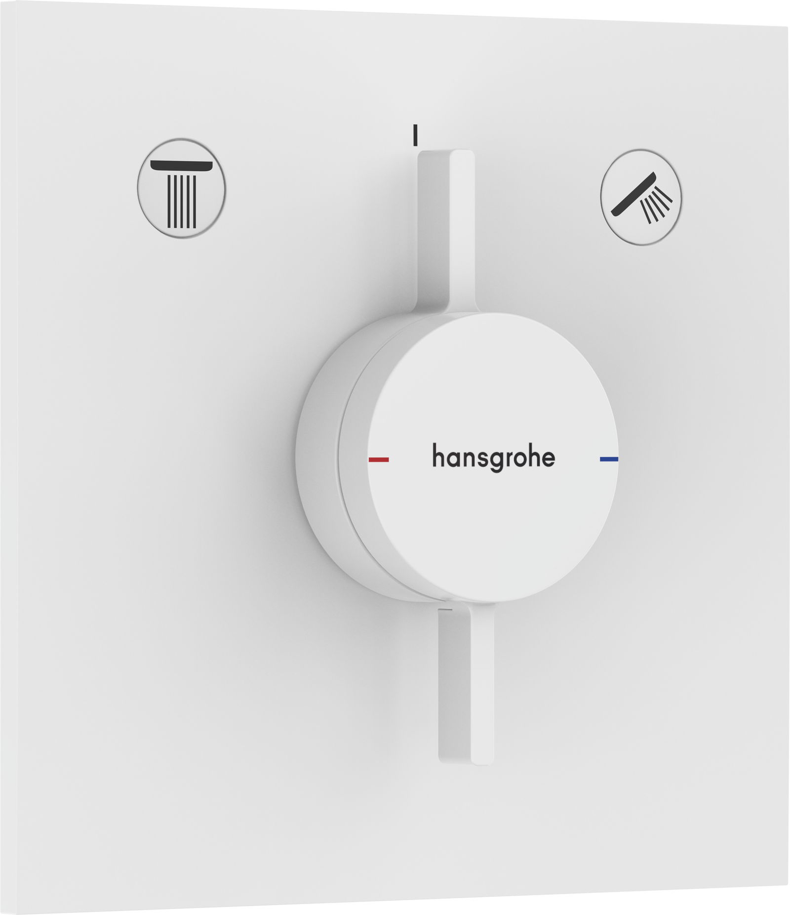 Baterie cada - dus Hansgrohe DuoTurn E cu doua functii montaj incastrat necesita corp ingropat alb mat