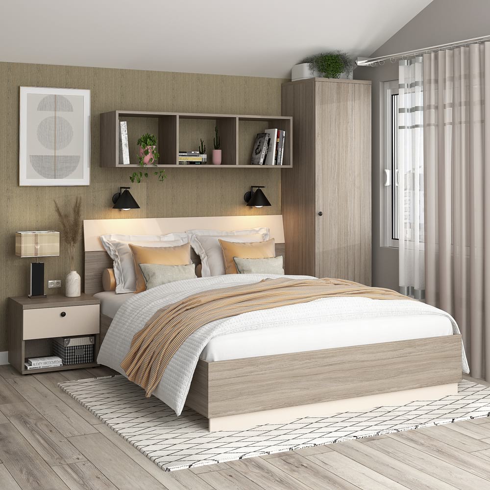 Dormitor AMBRO 2, Oak, Vizon, Pro