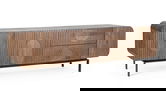 Comoda TV Orissa, Bizzotto, 172 x 44 x 55 cm, lemn de mango/MDF, maro
