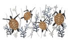 Decoratiune de perete Turtle, Mauro Ferretti, 132.7 x 69.9 cm, fier/MDF, multicolor