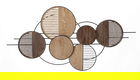 Decoratiune de perete Woody, Mauro Ferretti, 134 x 69.2 cm, fier/MDF, multicolor