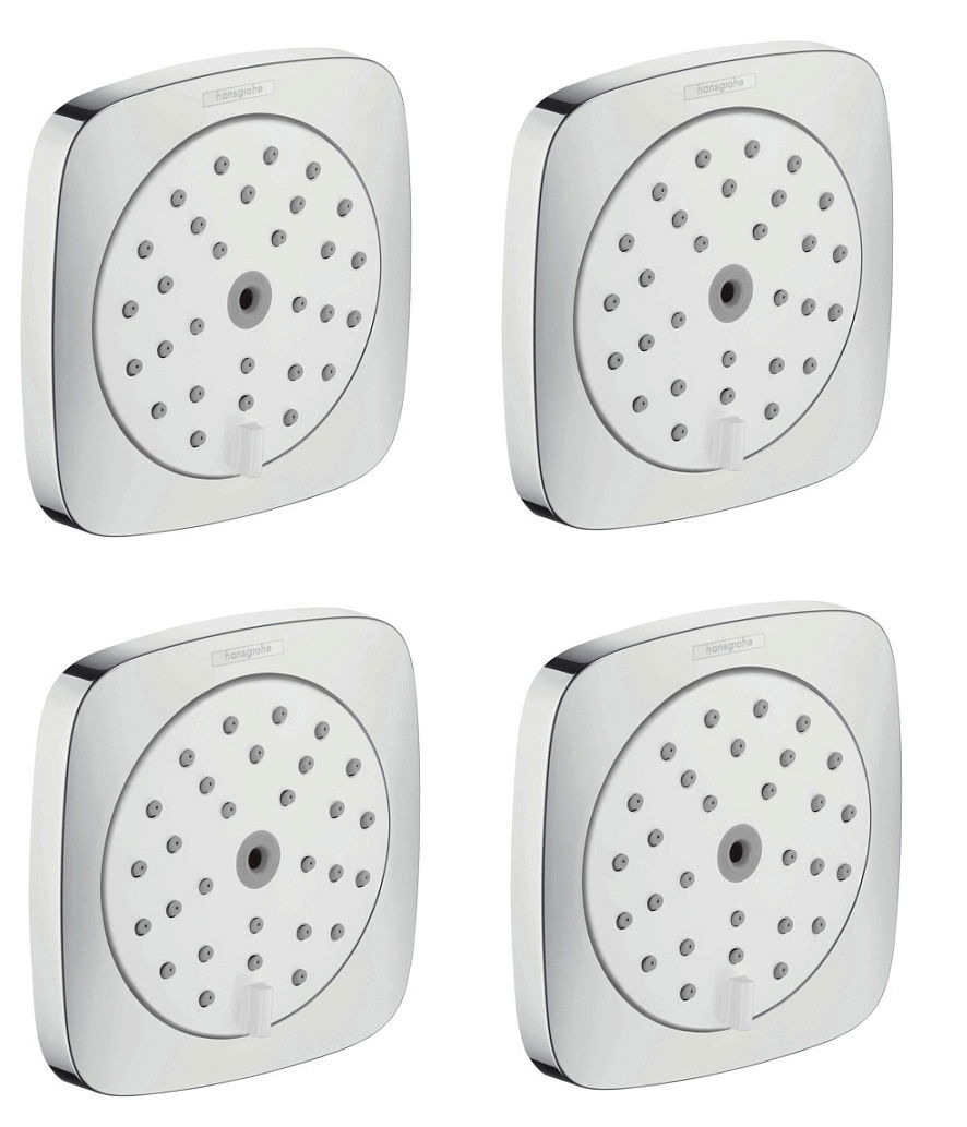 Set 4 duze laterale Hansgrohe PuraVida 100 cu 1 jet