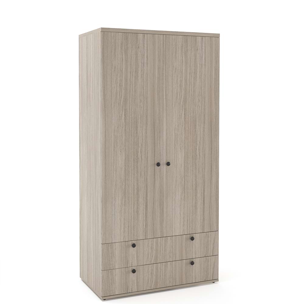 Dulap haine PRIMAVERA 90, H180, 2U2S, bara umerase, Oak