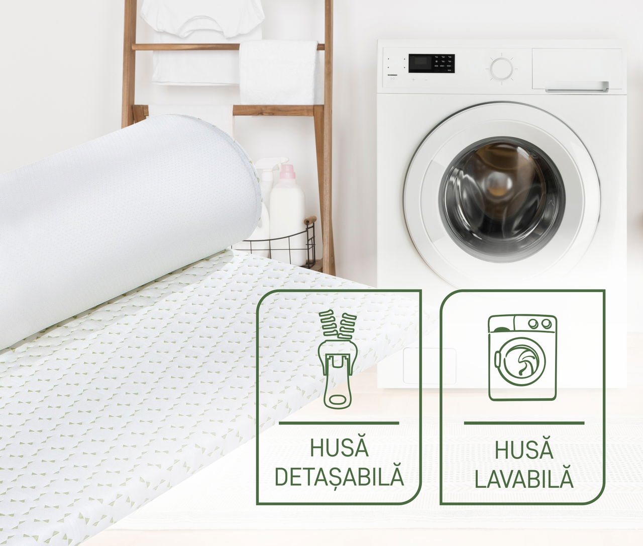 Topper saltea Viva Memory Dual Confort 80x200 cm, H 6 cm - Toppere saltea (4) 3