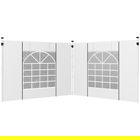 Outsunny Panouri Laterale Foisor Cu Ferestre Si Usi, Pentru Foisor Pop Up De 3x3(m) sau 3x6m, 2 Perechi De Inlocuire Laterale, Alb