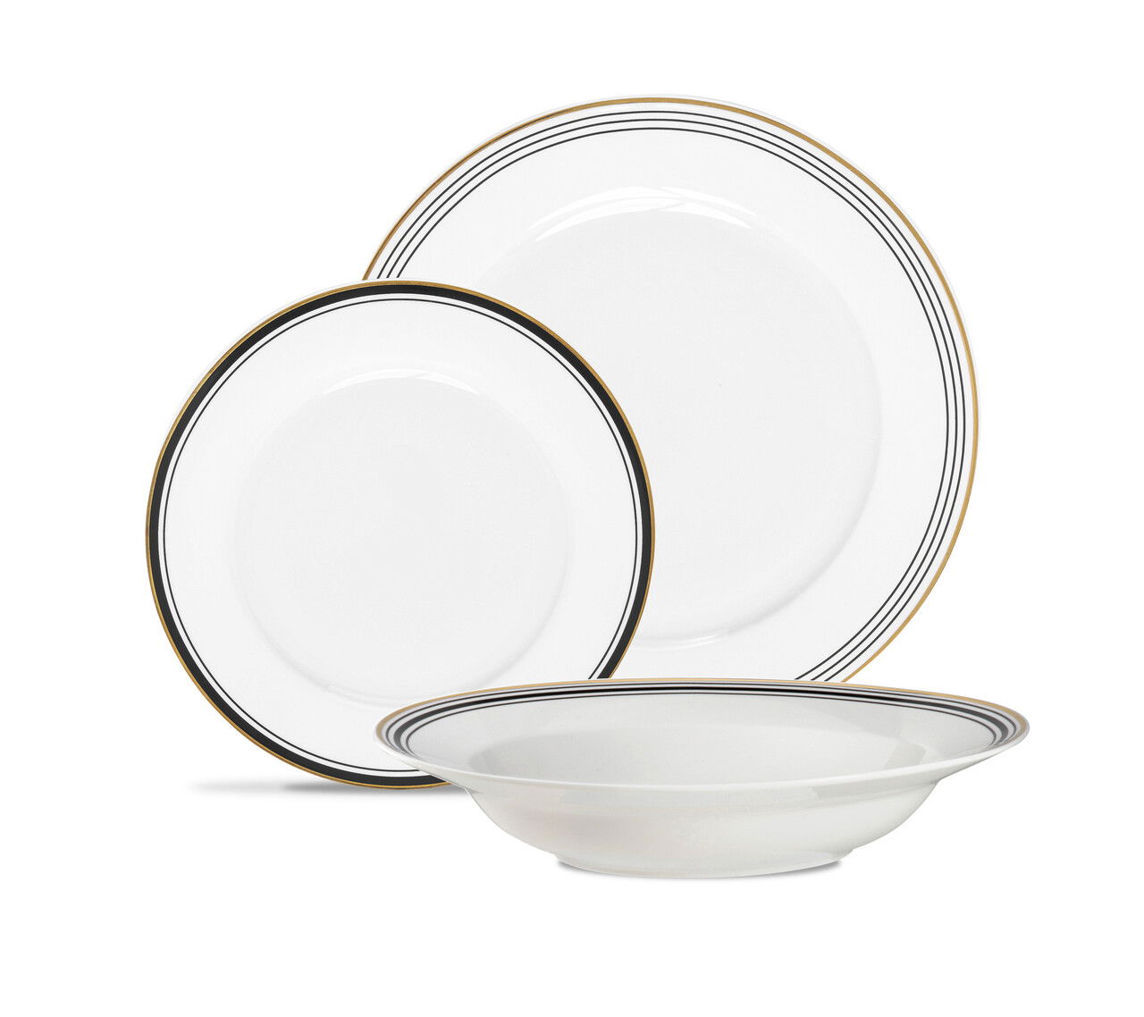 Serviciu de masa 18 piese, Art Deco, Ambition, portelan, multicolor