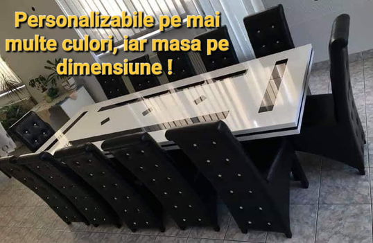 SET DEN 2 , MASA + 12 SCAUNE