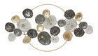 Decoratiune de perete 3D Round Leaf, Mauro Ferretti, 92x50 cm, fier