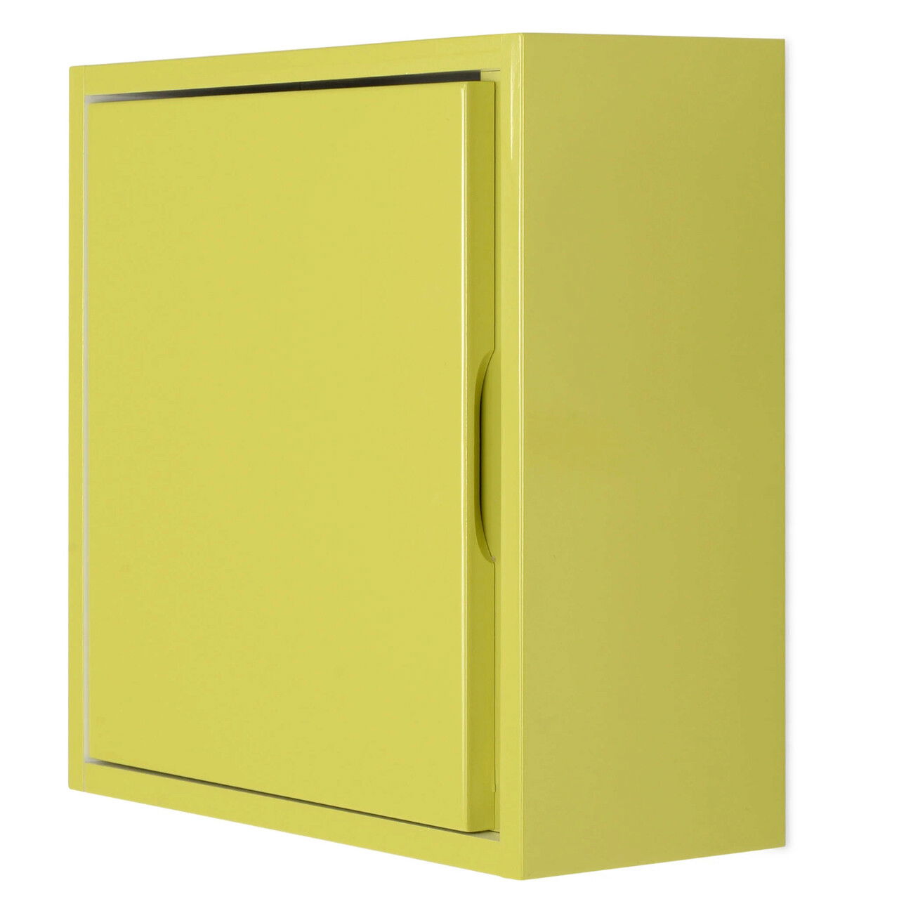 Dulap pentru baie Athena, 38x15x38 cm, MDF, verde/alb