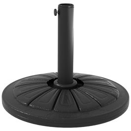 Outsunny Baza 13kg din ciment pentru umbrela de soare, Suport rezistent rotund pentru umbrela 48mm, Suport cu diametrul 43cm pentru umbrela de soare pentru umbrela de terasa pentru exterior, Negru