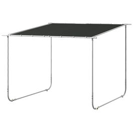 Outsunny Pergola mobila 3 x 3(m), Foisor de gradina cu roti, Copertina rezistenta la UV cu saci de nisip, Adapost tip parasolar pentru exterior pentru veranda, curte, terasa, Gri