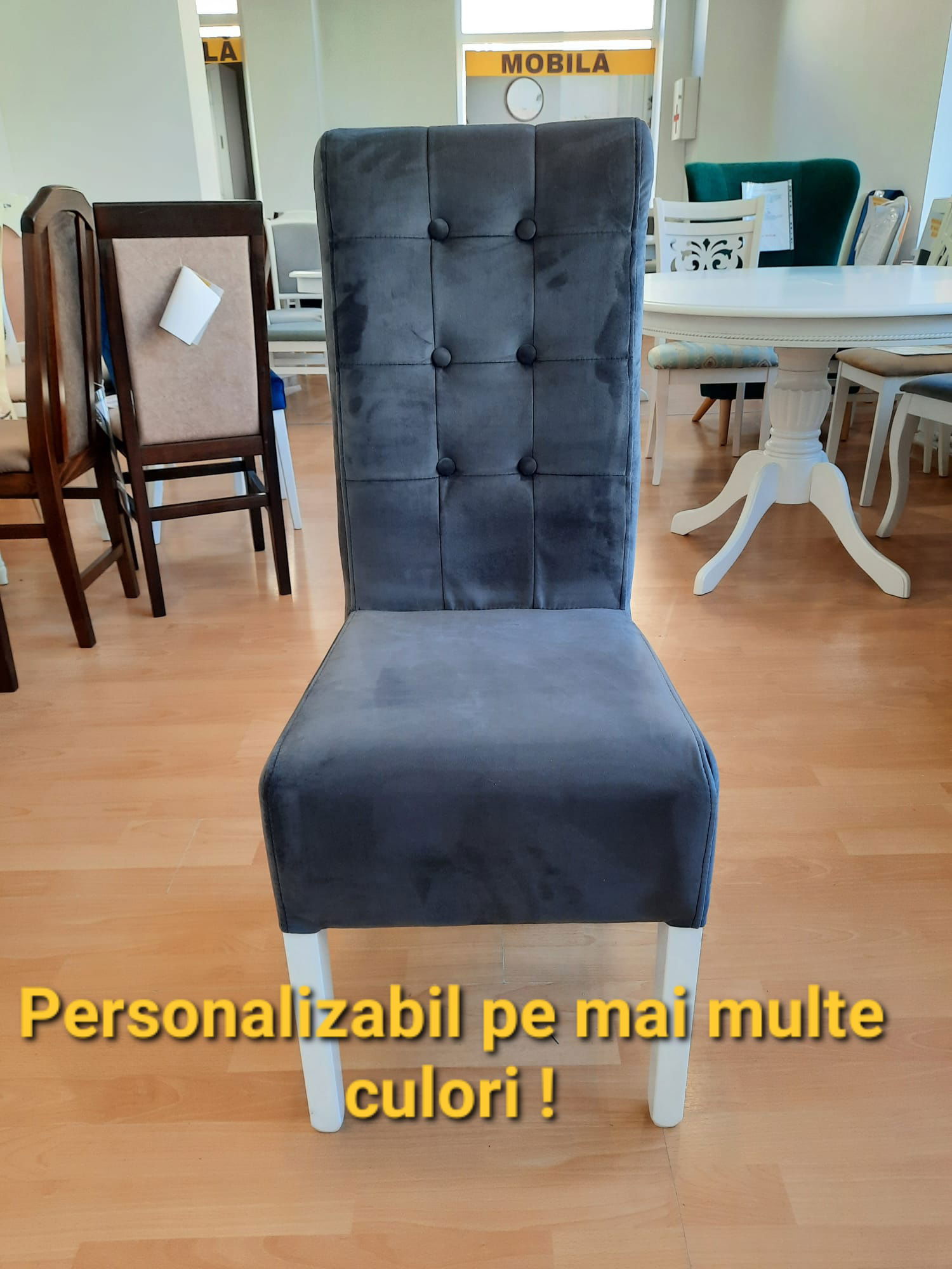 SCAUN DEN 1 , CATIFEA GRI