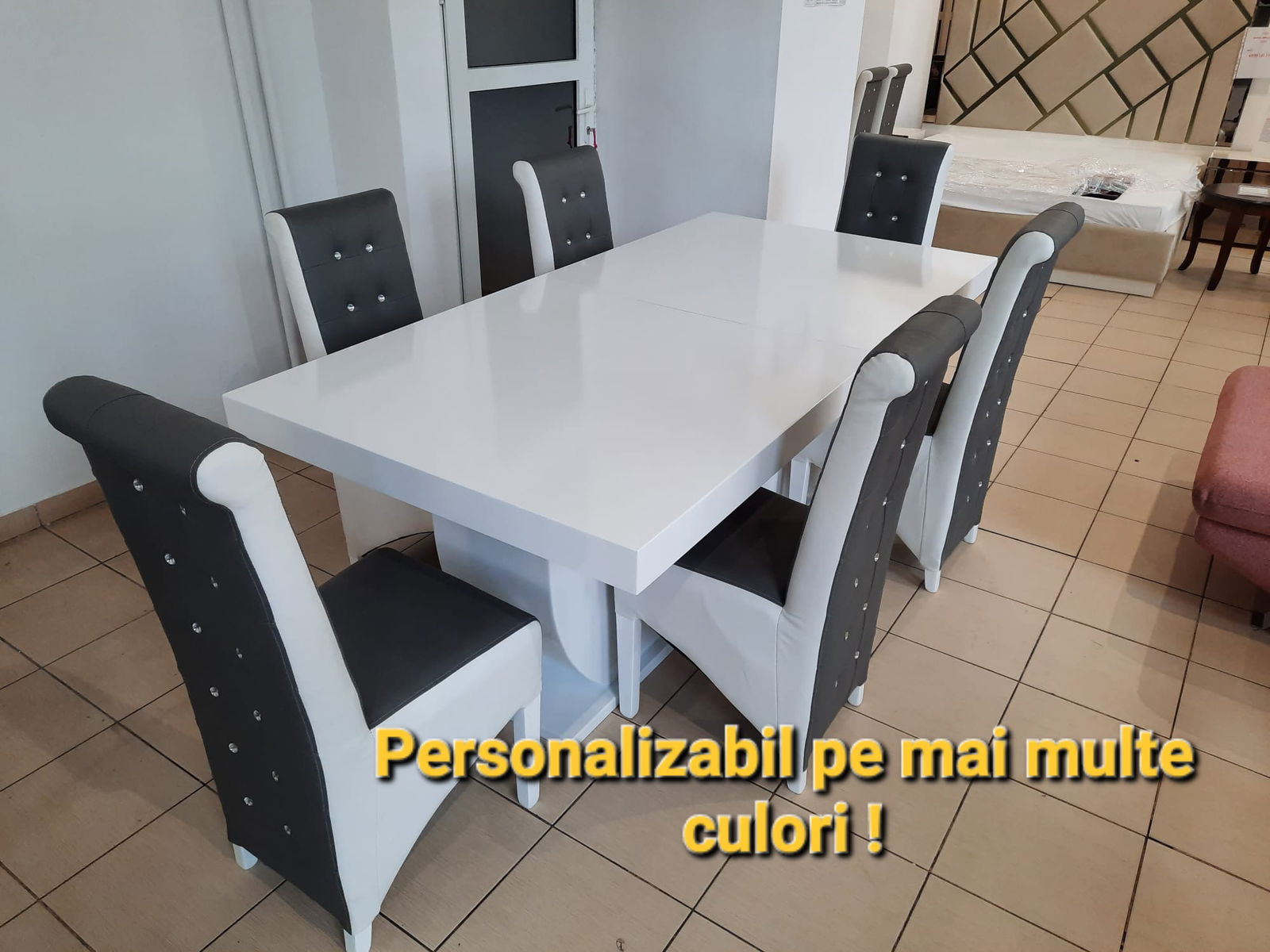 SET DORA 1 MASA EXTENSIBILA + 6 SCAUNE