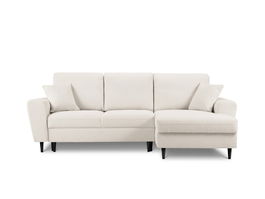 Coltar extensibil dreapta 4 locuri, Moghan, Micadoni Home, BL, 241x145x88 cm, poliester Boucle, bej