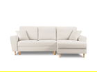Coltar extensibil dreapta 4 locuri, Moghan, Micadoni Home, NL, 241x145x88 cm, poliester Boucle, bej