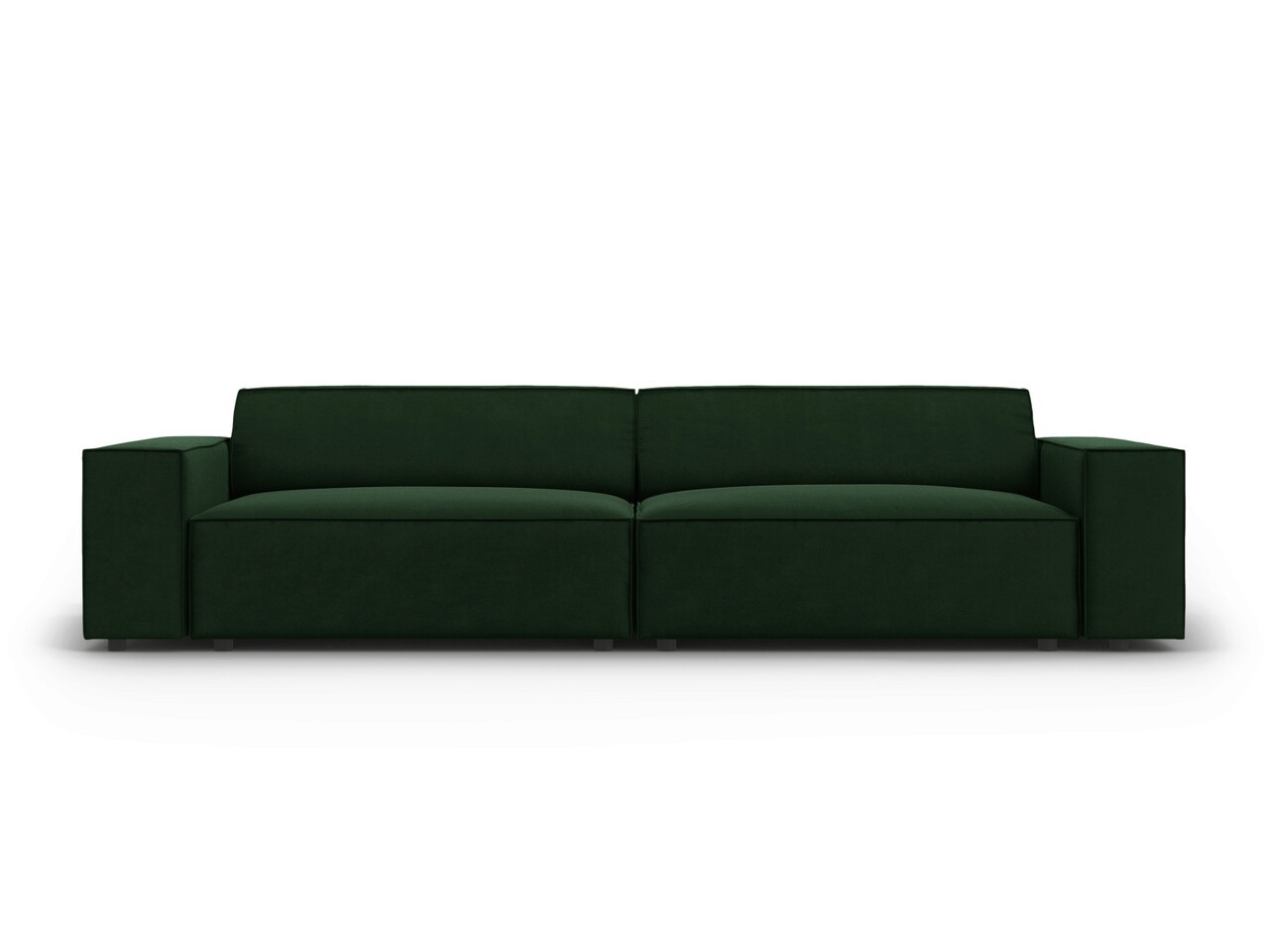 Canapea 3 locuri, Jodie, Micadoni Home, BL, 204x102x70 cm, catifea, verde bottle