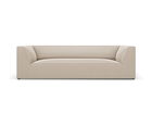 Canapea 3 locuri, Ruby, Micadoni Home, BL, 232x93x69 cm, catifea, bej