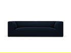 Canapea 3 locuri, Ruby, Micadoni Home, BL, 232x93x69 cm, catifea, albastru regal