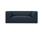 Canapea 2 locuri, Ruby, Micadoni Home, BL, 174x93x69 cm, poliester, albastru navy