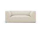 Canapea 2 locuri, Ruby, Micadoni Home, BL, 174x93x69 cm, velur, bej deschis
