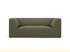 Canapea 2 locuri, Ruby, Micadoni Home, BL, 174x93x69 cm, velur, verde