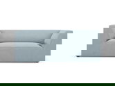 Canapea 2 locuri, Ruby, Micadoni Home, BL, 174x93x69 cm, velur, albastru deschis