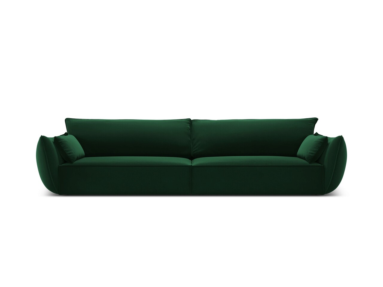 Canapea 4 locuri, Kaelle, Micadoni Home, BL, 248x110x85 cm, catifea, verde bottle