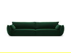 Canapea 4 locuri, Kaelle, Micadoni Home, BL, 248x110x85 cm, catifea, verde bottle