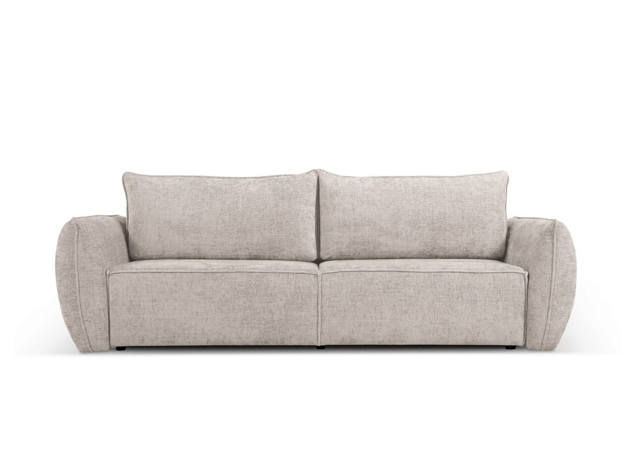 Canapea extensibila 3 locuri, Kaelle, Micadoni Home, BL, 244x97x91 cm, poliester chenille, bej