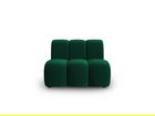 Modul canapea 1 loc fara cotiere, Lupine, Micadoni Home, BL, 90x87x70 cm, catifea, verde bottle