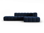 Coltar modular dreapta 5 locuri, Lupine, Micadoni Home, BL, fara cotiera, 294x175x70 cm, catifea, albastru regal