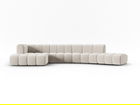 Coltar modular stanga 6 locuri, Lupine, Micadoni Home, BL, 425x175x70 cm, catifea, bej