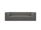 Canapea 3 locuri, Ruby, Micadoni Home, BL, 232x93x69 cm, tesatura chenille, gri/bej