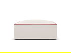 Taburet, Ruby, Micadoni Home, BL, 93x93x40 cm, tesatura chenille, bej/rosu