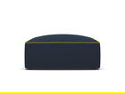 Taburet, Ruby, Micadoni Home, BL, 93x93x40 cm, tesatura chenille, albastru royal/galben